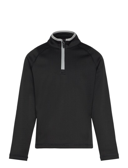 PUMA Golf Boys Waffle Fleece 1/4 Zip Black 140 PUMA Golf Boys Waffle Fleece 1/4 Zip Black 140