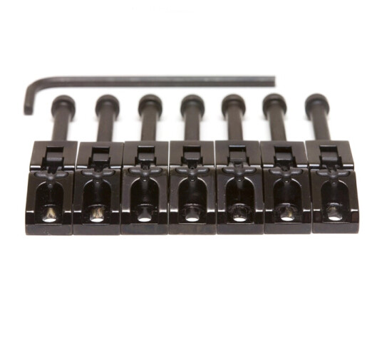 Graph Tech String Saver Pg-0080-B7 Floyd Rose Style Saddles, 7-String-Svart Graph Tech String Saver Pg-0080-B7 Floyd Rose Style Saddles, 7-String-Svart