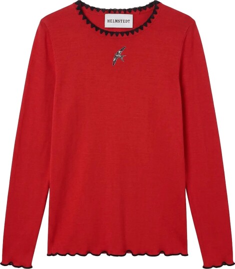 Helmstedt Andrea Longsleeve T Shirt   CRANBERRY RED   XL