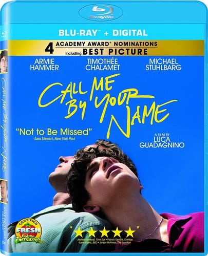 Call Me By Your Name Bluray
