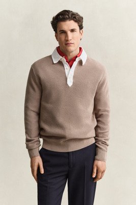 Gant Cotton Merino Rugger Brown S
