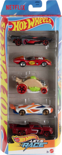 Hot Wheels Let’s Race 5-Pack, Set Of 5 1:64 Scale Die-Cast Toy Race Cars From The Netflix Series - Multi/patterned - ONE SIZE