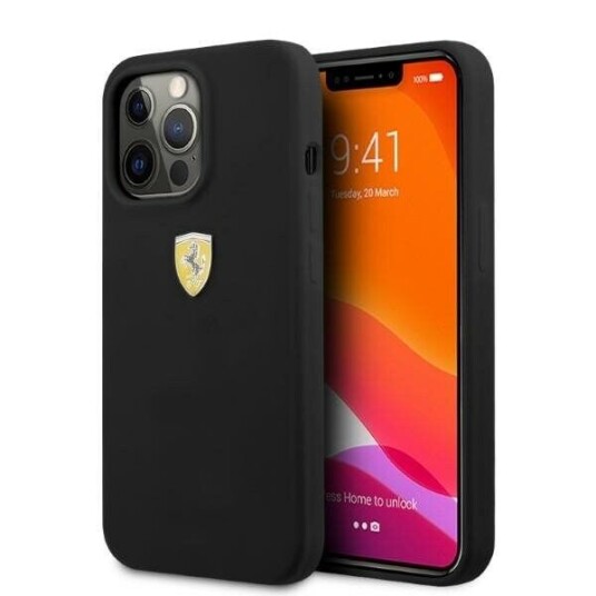 Ferrari Mobildeksel med MagSafe for iPhone 13 Pro Max 6,7" Svart