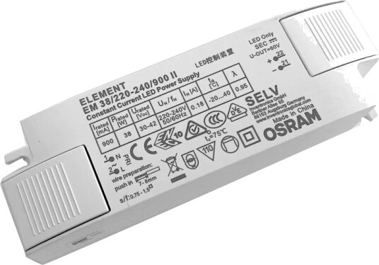 Osram Osram 38W / 900mA LED driver 30V 42V Osram Osram 38W / 900mA LED driver 30V 42V