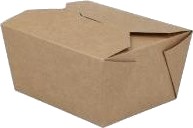 Takeaway Æske Verive 90/106X110/127X65 Mm 500 Ml Kraft Biocoating Brun,50 Stk/Ps 50 Stk.