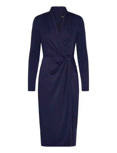 Lauren Ralph Lauren Str Matte Jersey R Knt Dresses Navy 34