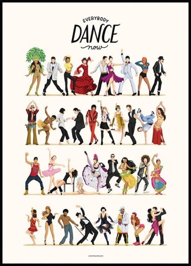 Everybody Dance Now Plakat Plakat / 30x40cm Everybody Dance Now Plakat Plakat / 30x40cm
