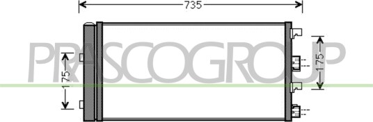 Kondensator, klimaanlegg PRASCO DA820C001