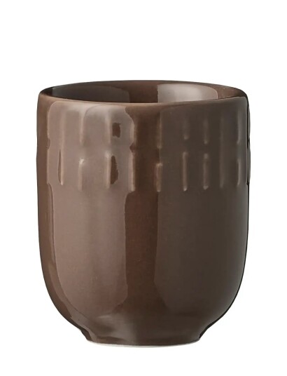 Aida Confetti Chocolate Mini Kop Med Relief Porcelæn 5 Cl. Brown 