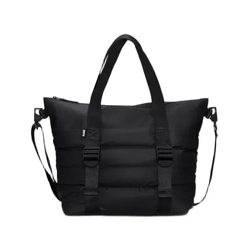 Rains Puffer Mix Tote Bag Mini Svart Rains Puffer Mix Tote Bag Mini Svart