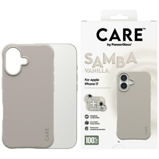 CARE by PanzerGlass Samba Vanilla MagSafe Deksel til iPhone 17