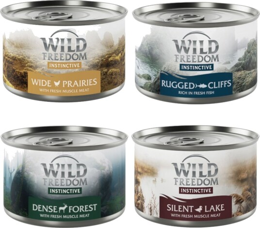 Wild Freedom Våtfôr Instinctive Tilleggsfôr Misty Mountains Blandet Pakke 6 X 140 G