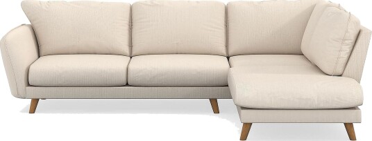 Trend Lyx 4 seters Høyrevendt L formet Sjeselongsofa i Manchester Beige