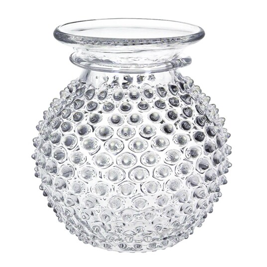 Klimchi Hobnail vase med kant 18 cm crystal Klimchi Hobnail vase med kant 18 cm crystal