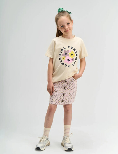 The New Tnselda Denim Skirt Pink 4