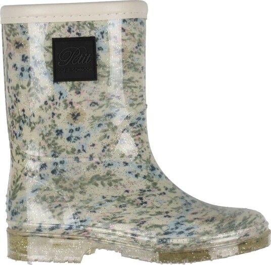 Petit By Sofie Schnoor Gummistøvler AOP Flower Petit by Sofie Schnoor 28 Gummistøvler Beige Hvit