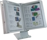 Bordstander Actual 28510 Metal Hvid Inkl. 10 A4 Lommer I Ass. Farver