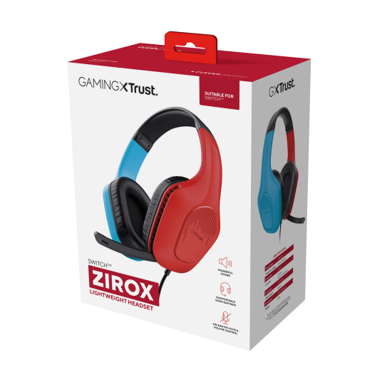 Trust GXT 416S Zirox Gaming Hodesett med Mikrofon Trust GXT 416S Zirox Gaming Hodesett med Mikrofon