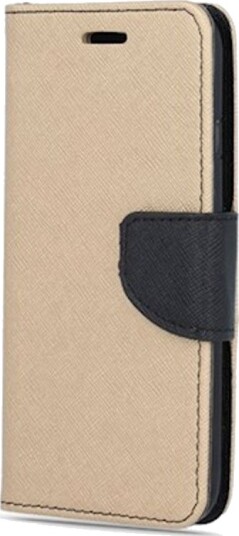 Smart Fancy Flipcover iPhone 15 Pro kunstskinn/TPU Gull/Svart