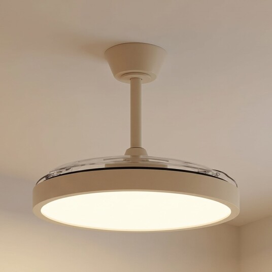 Orasu LED takvifte Ø 107 cm beige CCT – Lindby Stue Moderne Metall Rund Orasu LED takvifte Ø 107 cm beige CCT – Lindby Stue Moderne Metall Rund