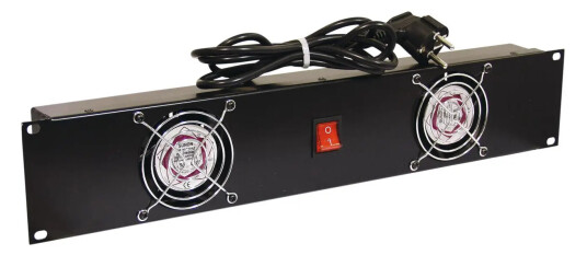 Omnitronic Front Panel Z-19 With 2 Fans Wired 2u Rack Panel With Two Ventilation Omnitronic Front Panel Z-19 With 2 Fans Wired 2u Rack Panel With Two Ventilation