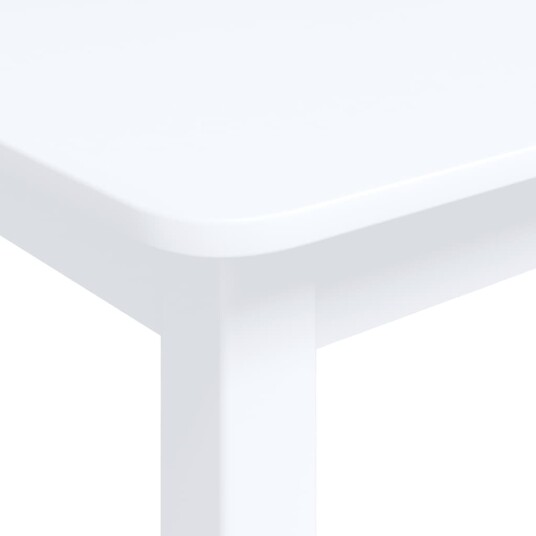 vidaXL Spisebord hvit 114x71x75 cm heltre gummitre vidaXL Spisebord hvit 114x71x75 cm heltre gummitre