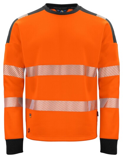 ProJob 6108 Sweatshirt En Iso 20471 Kl 3/2 Orange/Black XL ProJob 6108 Sweatshirt En Iso 20471 Kl 3/2 Orange/Black XL