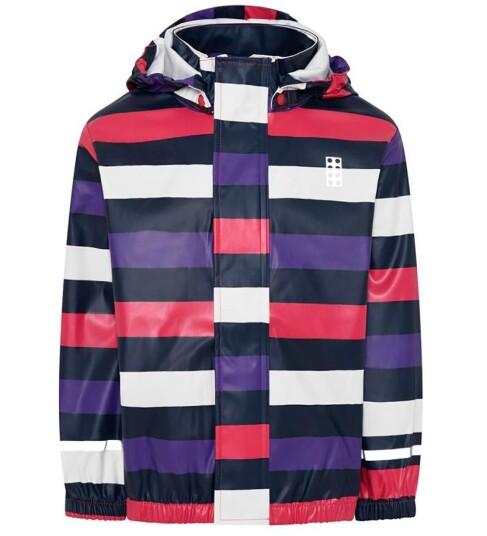 LEGO® Wear Regnjakke PU Jamaica 102 Lilla/Hvit/Fuchsiastri LEGO® Wear 10 år 140 Regnjakke LEGO® Wear Regnjakke PU Jamaica 102 Lilla/Hvit/Fuchsiastri LEGO® Wear 10 år 140 Regnjakke