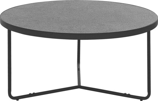 Soffbord Beliani Melody 80x80x40 cm Grey\|\|Black -
