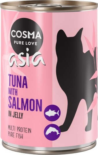 Cosma Asia I Gelé Tunfisk & Laks 6 X 400 G