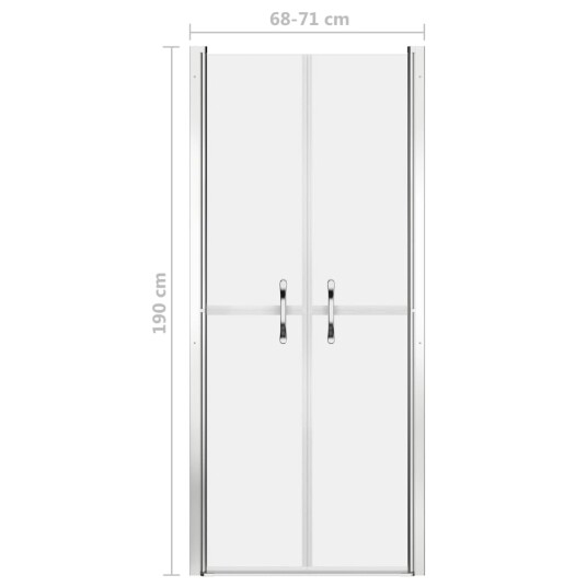 Dusjdør frostet ESG 71x190 cm