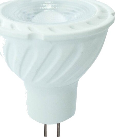 V Tac GU5.3 6,5W LED spotpære   12V MR16 Samsung LED chip   Dimbar : Ikke dimbar Kulør : Nøytral