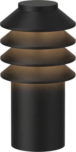 Louis Poulsen Bysted Garden pullert pigg svart lav Louis Poulsen Bysted Garden pullert pigg svart lav