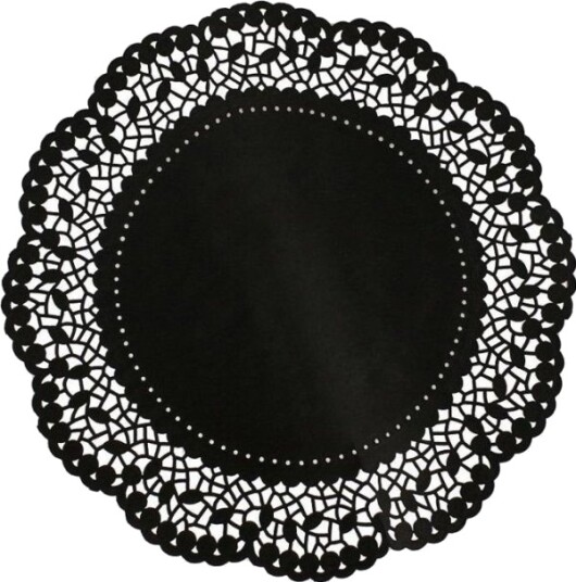 Dekorservietter Svart 36 Cm 6 Stk Dekorservietter Svart 36 Cm 6 Stk