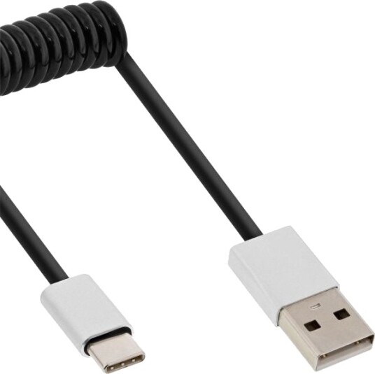 Inline 35871 1 M Usb A Usb C Usb 2.0 Hankjønn/Hankjønn Svart