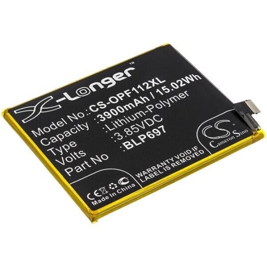OPPO CPH1969 batteri (3900 mAh 3.85 V, Sort)
