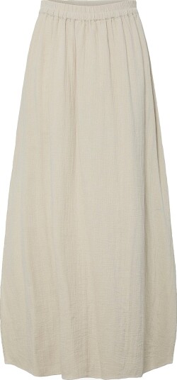 pieces Maxi skjørt pcSastina HW Maxi Slit Skirt Wvn Grå