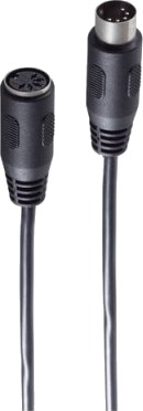 Shiverpeaks Bs10104 Din 5-Pin Hankjønn Din 5-Pin Hunkjønn 2,5 M Sort