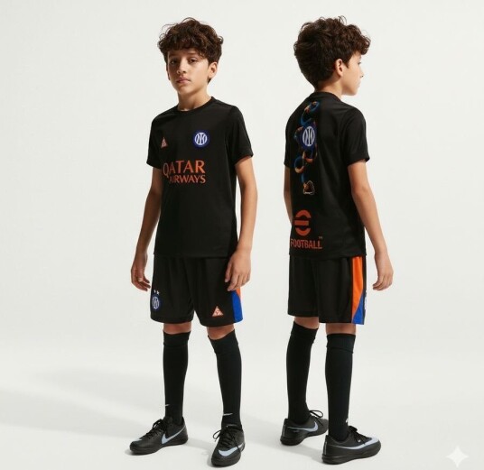 Inter X Acg Trenings T skjorte Dri fit Academy Pro Pre Match 4.   Svart/neon Oransje Barn   Nike størrelse M: 137 147 cm