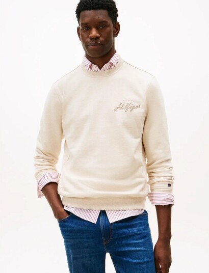 Tommy Hilfiger Modern Athleisure Reg Sweatshirt Cream M