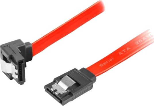 Lanberg - Sata-Kabel - Serial Ata 150/300/600 - Sata (Hunn) Vinklet, Låst Til Sata (Hunn) Rett, Låst - 30 Cm - Rød Lanberg - Sata-Kabel - Serial Ata 150/300/600 - Sata (Hunn) Vinklet, Låst Til Sata (Hunn) Rett, Låst - 30 Cm - Rød