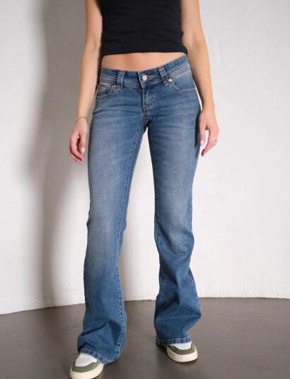 ABRAND 00 Super Low Kick Tall Petra Mid Vintage Indigo Blue 27 ABRAND 00 Super Low Kick Tall Petra Mid Vintage Indigo Blue 27