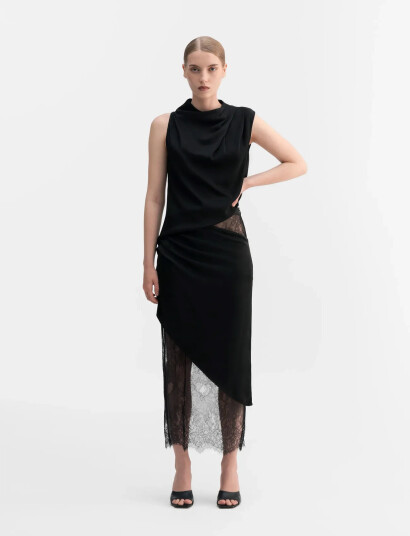 Ahlvar Gallery Eden Lace Skirt - Black - L Ahlvar Gallery Eden Lace Skirt - Black - L