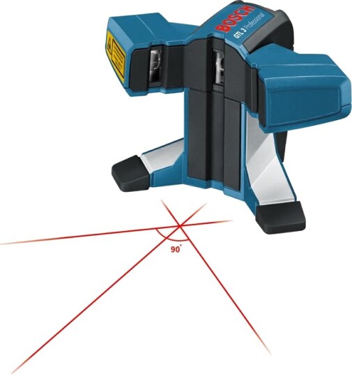 Bosch Fliselaser Gtl 3 Professional Med 4 Batterier (Aa), Tilbehørssett