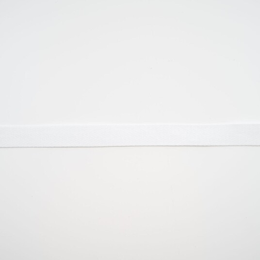 Kraftig twillvevd bånd Hvit Kraftig twillvevd bånd Hvit