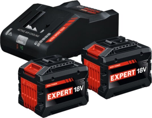 Bosch 2X EXBA18 v-150 + EXAL18 v-160 Ladepakke 15,0 ah