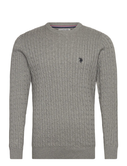 U.S. Polo Assn. Mads Reg Cot Uspa M Knit - Grey - XL
