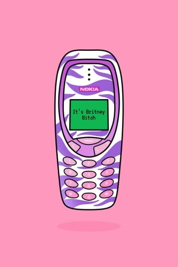 Plakat Retro Telefon Design