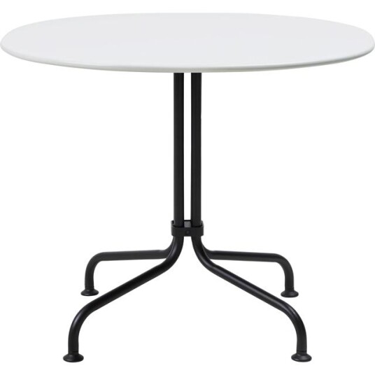 Gubi Carmel Bistro Kafébord 75x75 Matt Sort/ Muslinghvit Gubi Carmel Bistro Kafébord 75x75 Matt Sort/ Muslinghvit