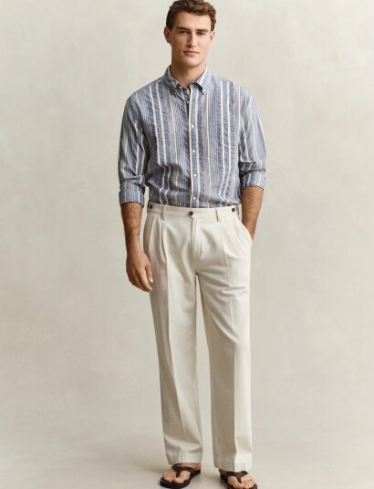 GANT Rel Light Canvas Chinos   Cream   33
